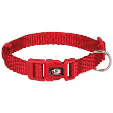 TRIXIE PREMIUM COLLAR, XS–S: 22–35 CM/10 MM, RED